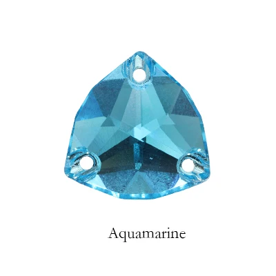Aquamarine Стразы с плоской задней частью, хрустальные стразы для украшения свадебного платья/аксессуаров для одежды - Цвет: Aquamarine