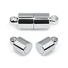 Прочные магнитные застежки 20 шт.лот 5x15 мм, цветная Колонка цвета родия, концевые застежки, соединители для изготовления ожерелья, браслета, ювелирных изделий своими руками