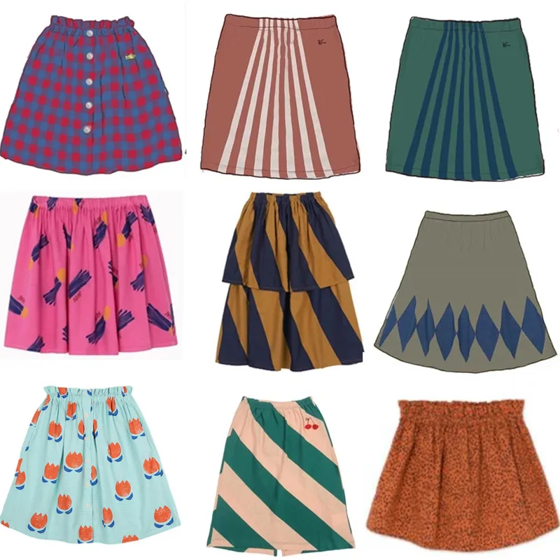 Детская школьная юбка в клетку плиссированная короткая принцессы|Юбки| |