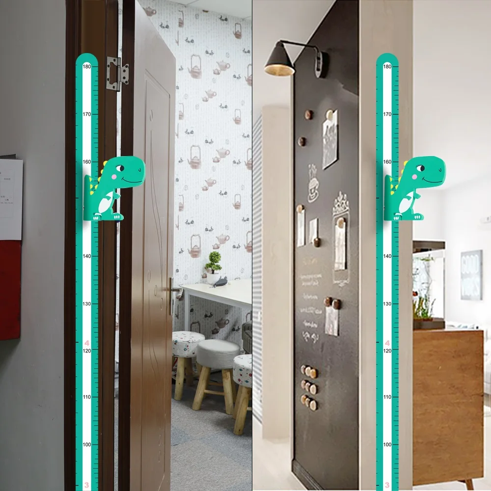 Magnetic Baby Kids Height Growth Chart 3D Dinosaur Measure Ruler Children's Room Wall Nursery Stickers (Blue) | Игрушки и хобби