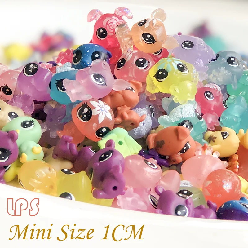 LPS Dog Mini 1 см магазин питомцев Снежинка прозрачная коллекция лимней фигурки колли