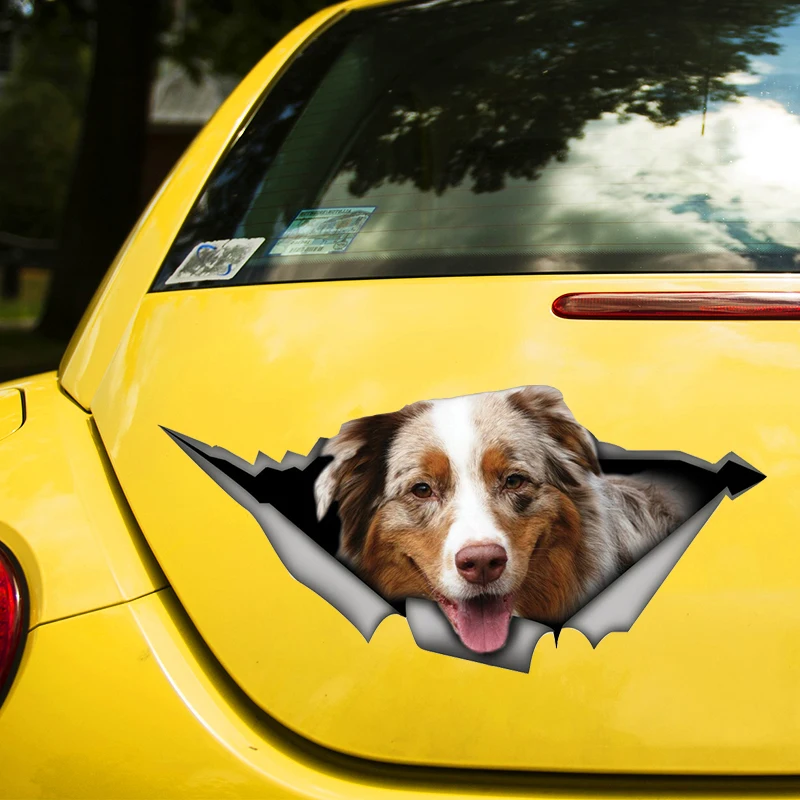

Australian Shepherd Dog Self-adhesive Decal Car Sticker Waterproof Auto Decors on Bumper Rear Window Laptop Choose Size #S60449