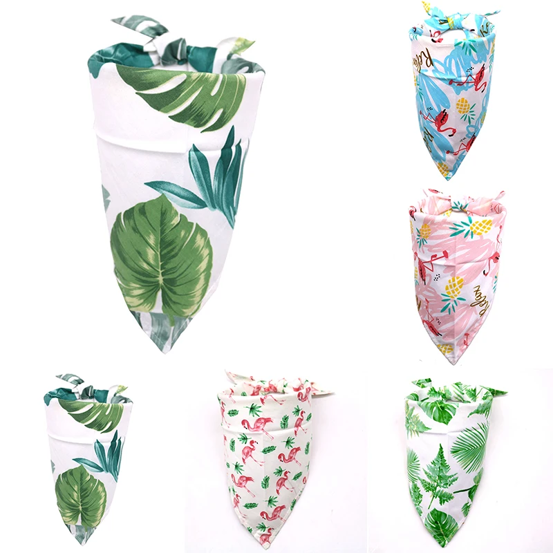 Новый дизайн нагрудники для собак и кошек милый шарф щенков из тропического леса