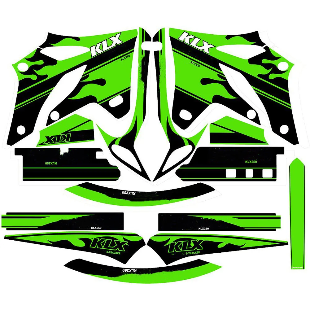 Мотоциклетные 3 м графические наклейки наборы наклеек для Kawasaki KLX250 D-TRACKER 2004 2005 2006