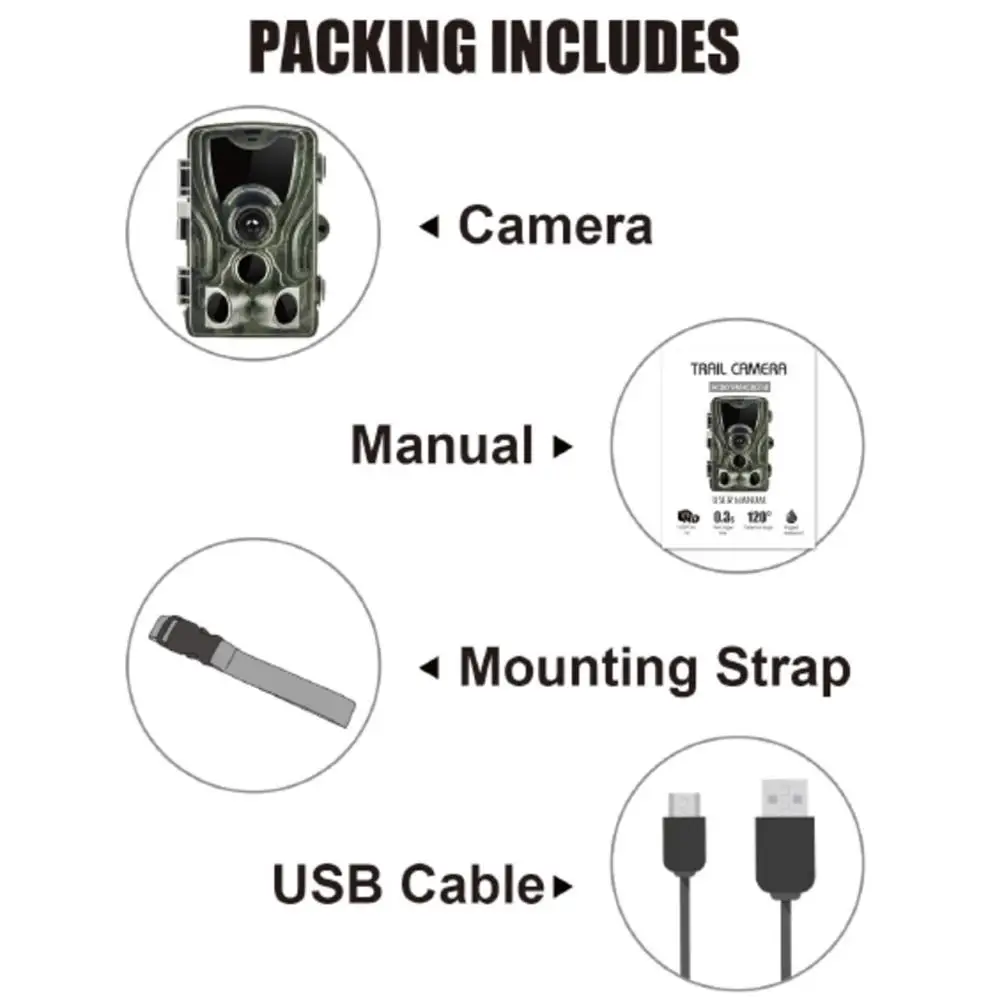 

HC801A 20MP 1080P Outdoor Camping Hiking Protable Waterproof High Definition for Wildlife Animal Trail Hunting Camera equipment
