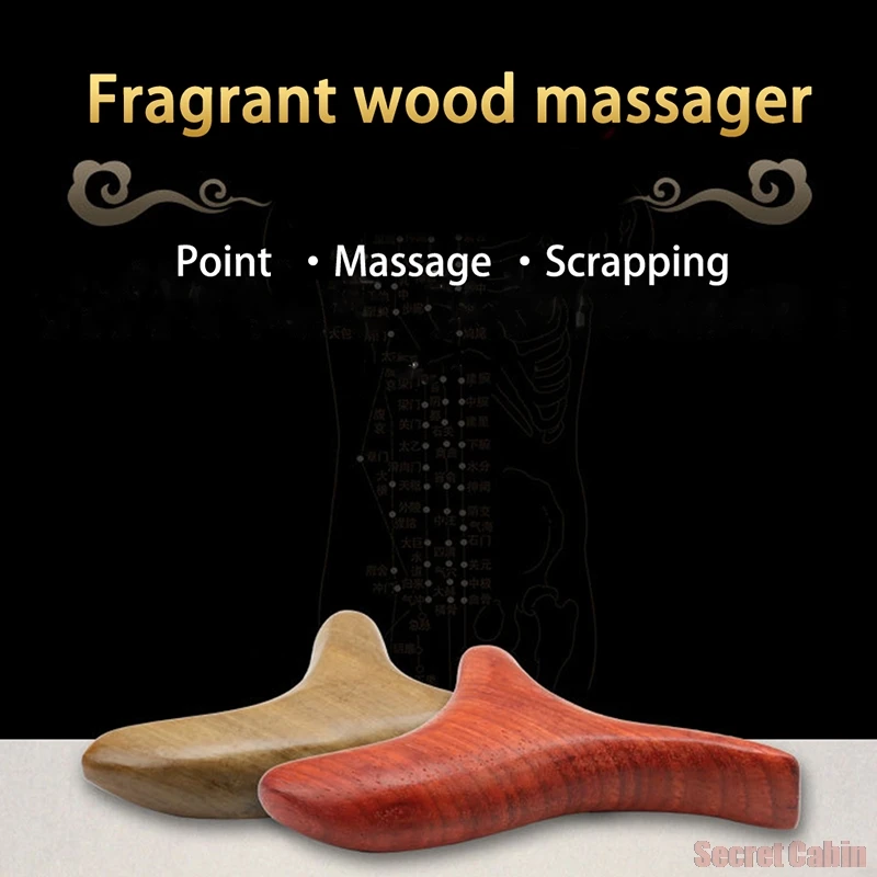

1Pc Body Neck Relax Blood Circulation Wooden Massager Triangle Trigeminal Fragrant