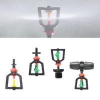 5pcs greenhouse 360 refraction micro nozzle garden drip irrigation misting system hanging humidifier sprayer w 47mm barb