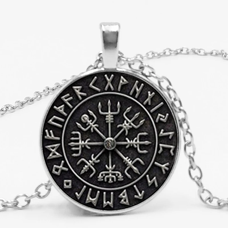 2019/Новинка подвеска Vegvisir Viking Compass Ювелирное Украшение стеклянный кабошон