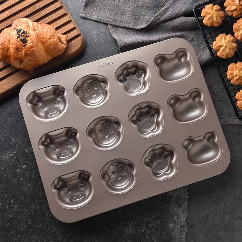 12 штук формы для торта антипригарные бумажные стаканчики пончиков 9 формочек