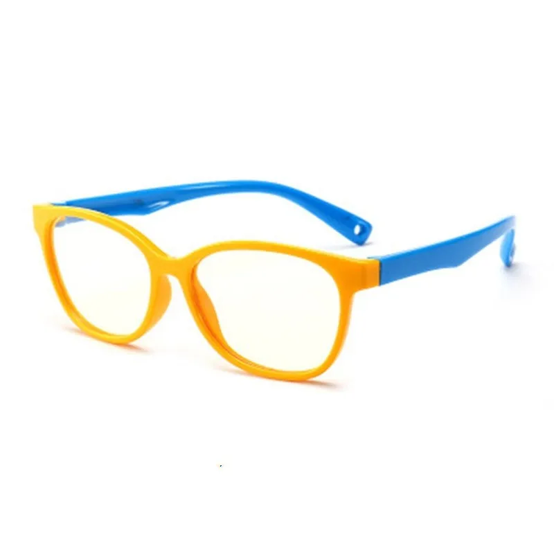 

2020 Children Boy Girls Blue Light Kids Square Glasses Optical Frame Computer Transparent Blocking Anti Reflective Eyeglasses UV