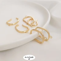 14k bag gold color painless ear clip sling opening ring hand diy earrings ear hook hand made earrings accessories