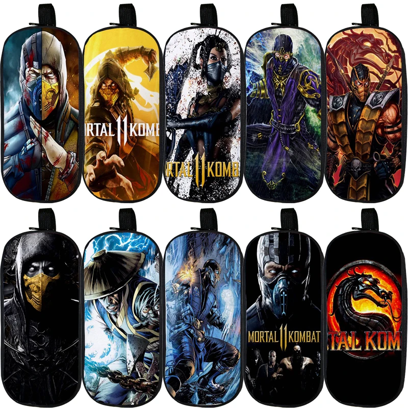 

Пенал для карандашей Mortal Kombat XI, для мальчиков и девочек, сумки для хранения канцелярских принадлежностей, школьные принадлежности, сумка дл...