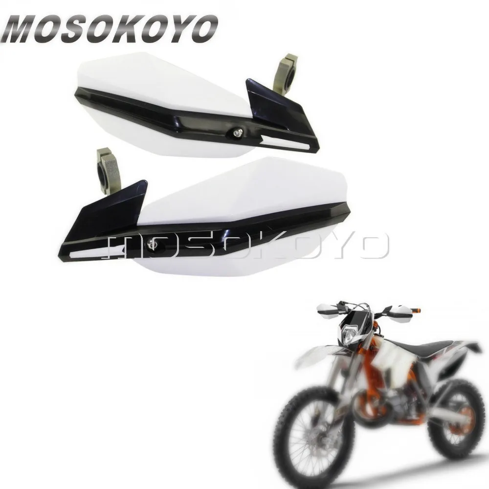 7/8 &quot1-1/8&quot MX Enduro защита для рук Белый Мотокросс кисти Защита 450 SX-F 250 SX 200 EXC XC-W TE300