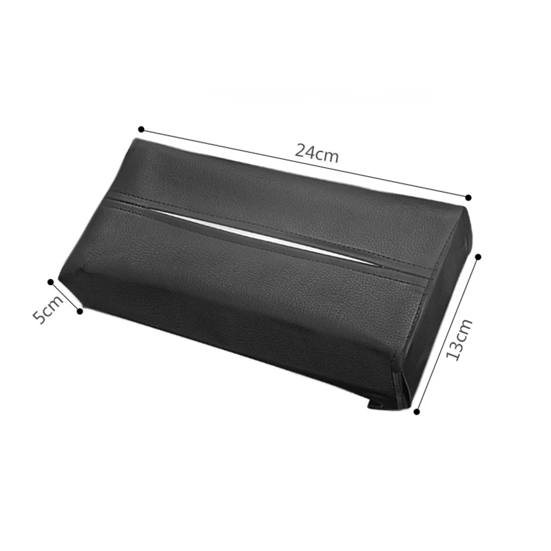 

Universal Car Sun Visor Tissue Box Holder PU Leather Tissue Box Cover Case For Paper Auto Organizer Accessories