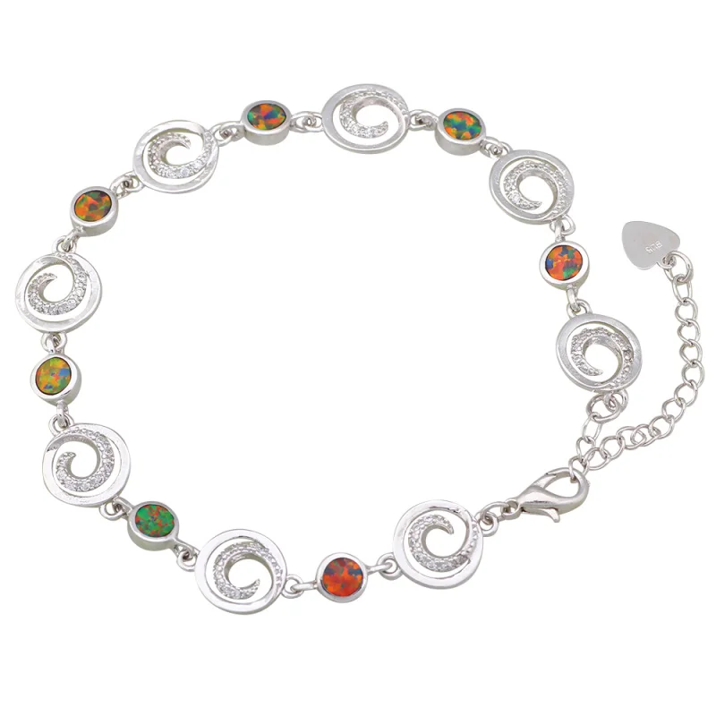 Очаровательные Новые эффектные ювелирные изделия 2019 коричневый огненный опал