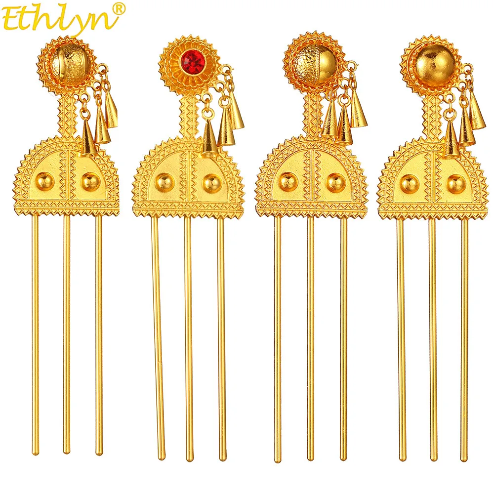 African Bridal Wedding  Hairpins Hair Clip Traditional Jewelry African Female P220