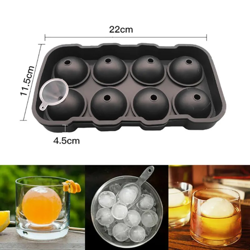 

100% brand new high quality Large Size 8 Cell Ice Ball Maker For Party Bar Gadgets 2021 New Kitchen utensils Home Accessories