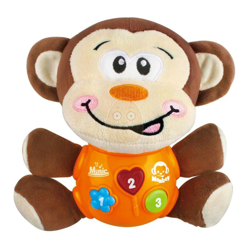 Детские плюшевые куклы музыкальный мигающий светильник спящие удобные животные