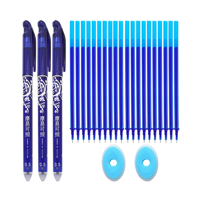 

25 шт. креативная гелевая ручка для рисования стираемые стержни для заправки 0,5 мм чернильная моющаяся ручка Шариковые кавайные ручки Канцто...