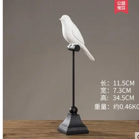 

American country lives in adornment birdy resin place sitting room porch office desktop Nordic style bird pigeon home decoration