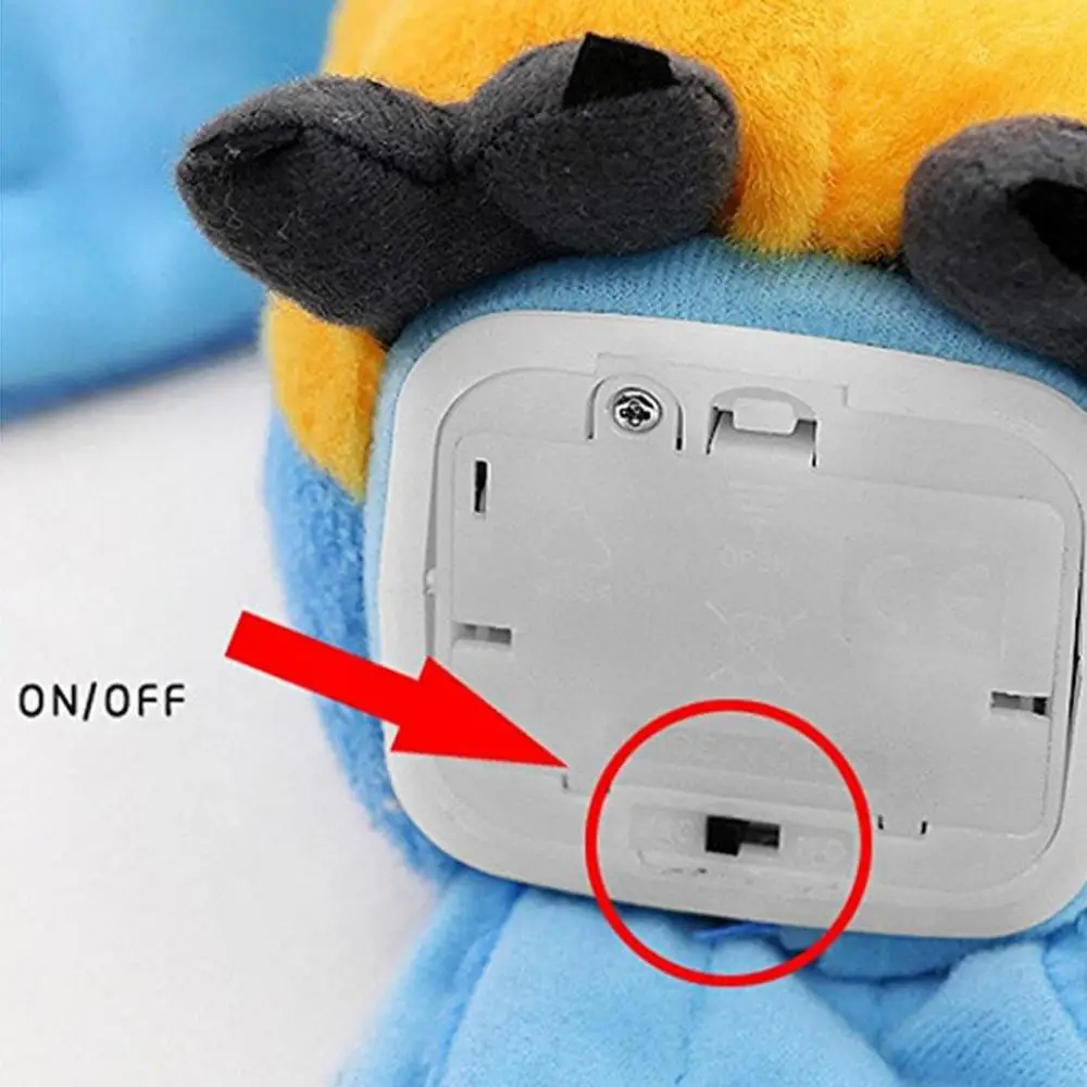 Мягкий попугай запись говорящее крыло Развивающие игрушки для малышей