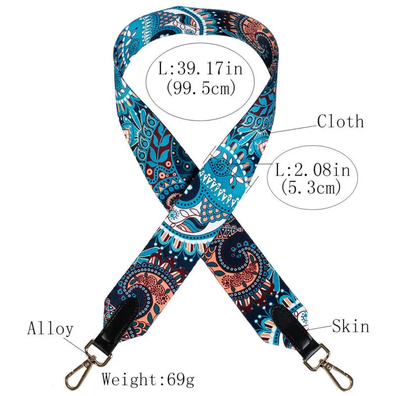 

Nylon Colored Belt Bags Strap Accessories For Women Rainbow Adjustable Shoulder Hanger Handbag Straps Decorative Chain Bag Obag