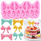 Силиконовые формы с бантом и бантиками, форма для шоколада, для детского дня рождения, форма для кексов, Топпер, конфет, полимерная глина-смола