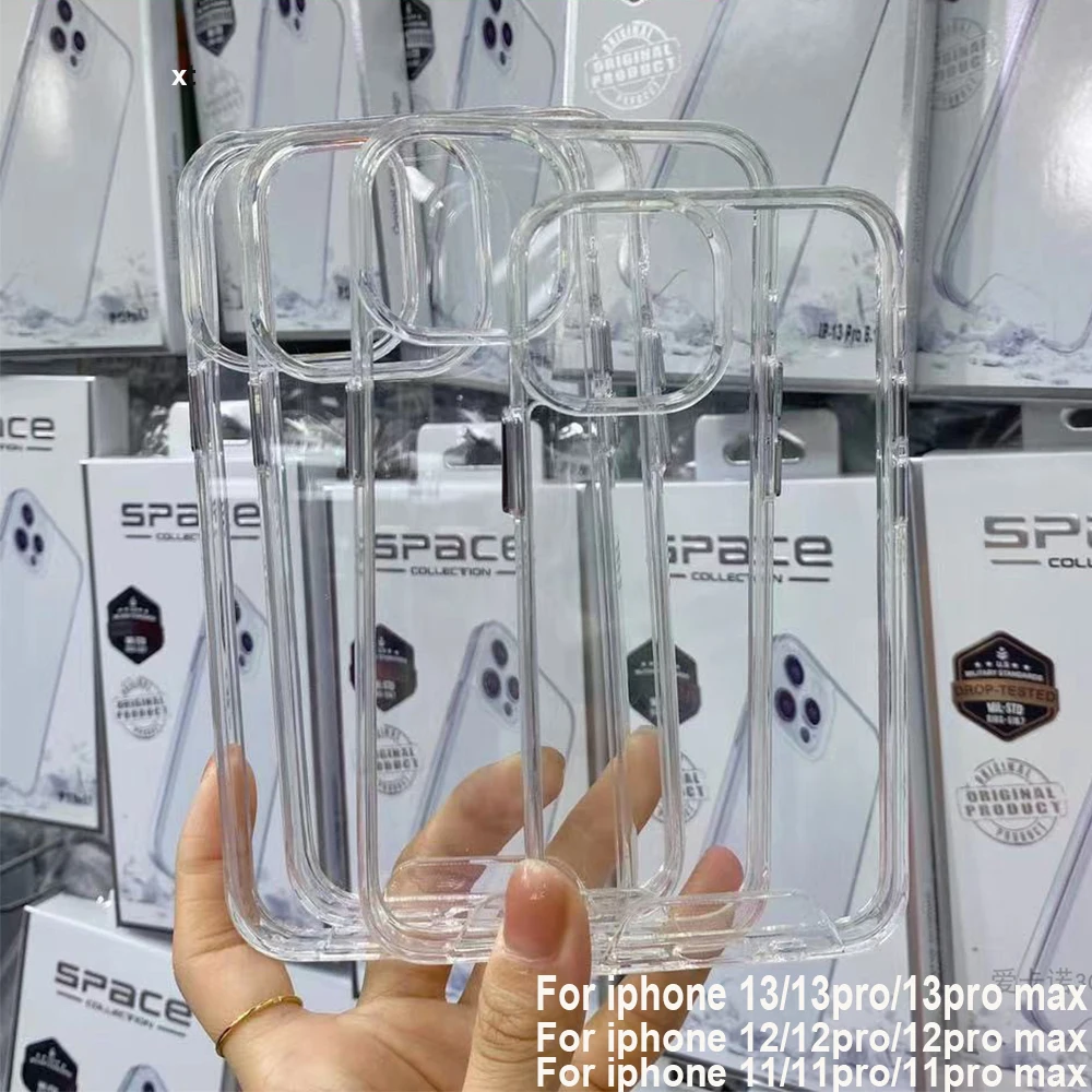 Акриловый прозрачный чехол для телефона iPhone 11 12 13 14 Pro Max мини-Чехол Космический