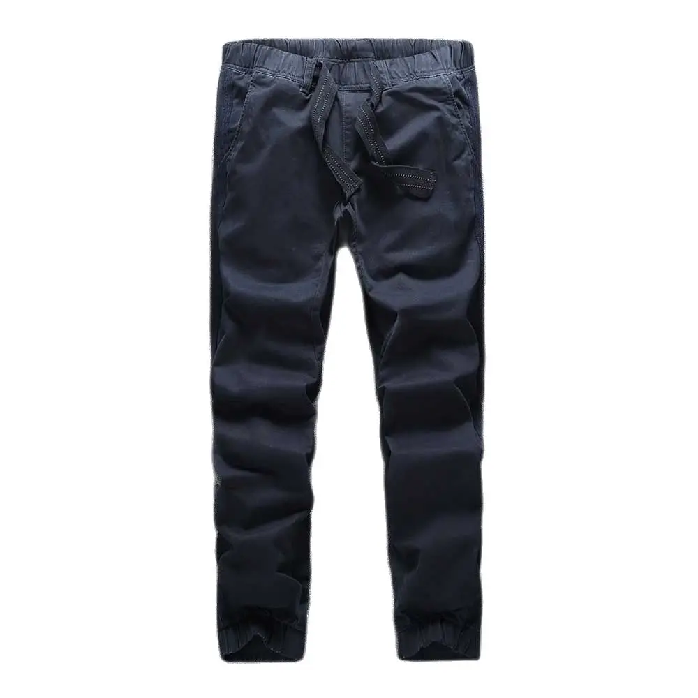 Брюки-карго мужские камуфляжные хлопок эластичная талия модные повседневные