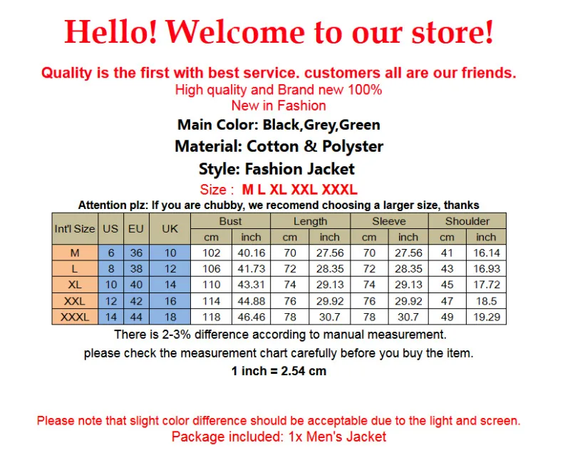 

Fashion Men Autumn Winter Casual Slim Jacket Warm Baseball Coat Outwear Solid Zipper Outfits