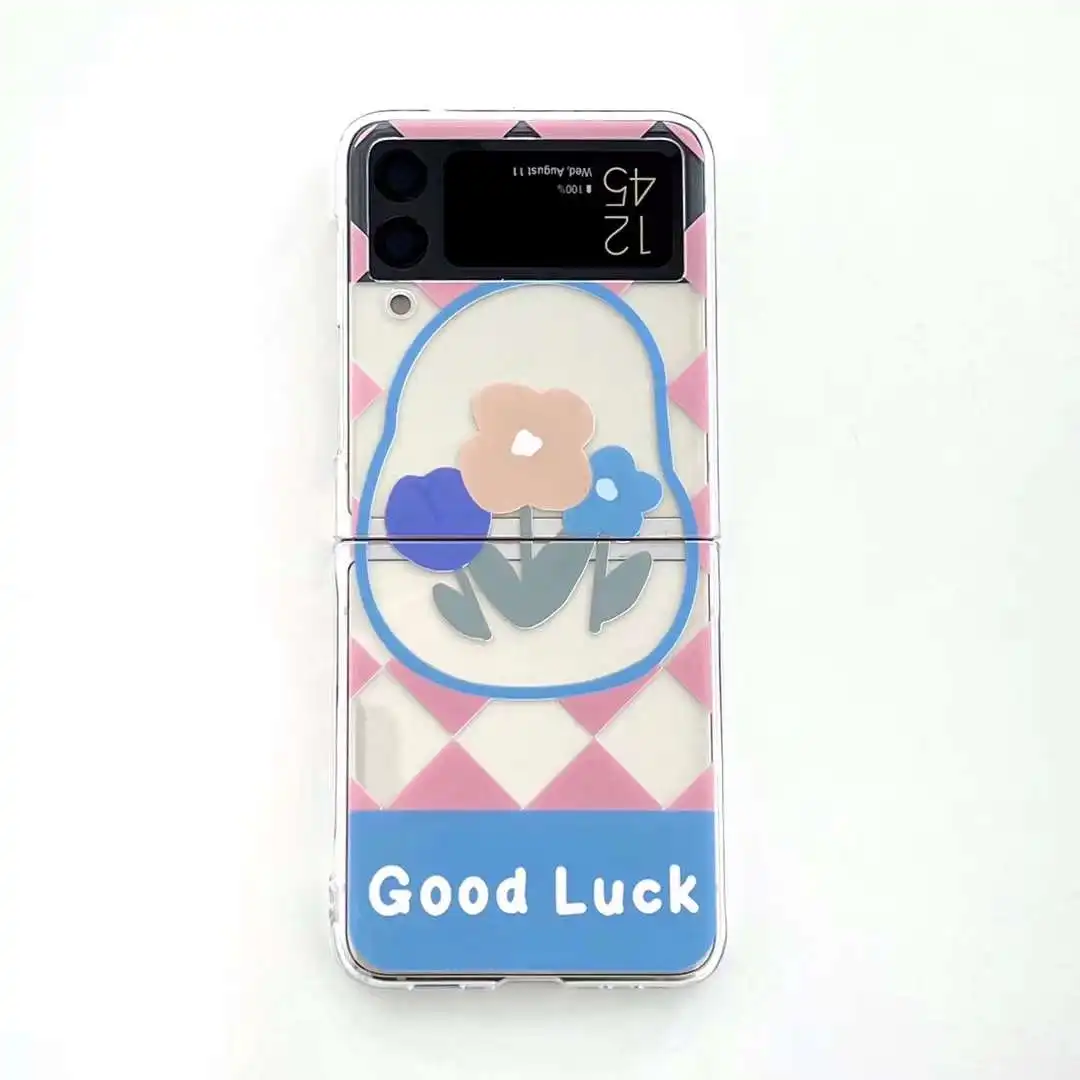 

Clear Phone Case For Samsung Galaxy Z Flip 3 5G TPU Soft Case Shockproof Case Cover with Hard PC Panel Back Clear Panel Back