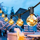 Гирлянда G40 50 лампочек, прозрачная Водонепроницаемая уличная лампа-лента для внутреннего дворика, новогодняя и свадебная декоративная лампа, IP44