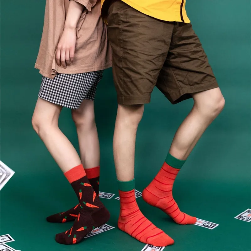 DOIAESKV 4 шт. Смешные Женские носки счастливые Фрукты Банан клубника еда хлопковые