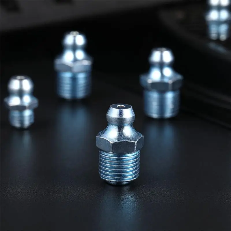 

UKCOCO 50Pcs A0829 Grease Fitting Assortment Kit Grease Zerks Assortment Set (Silver)