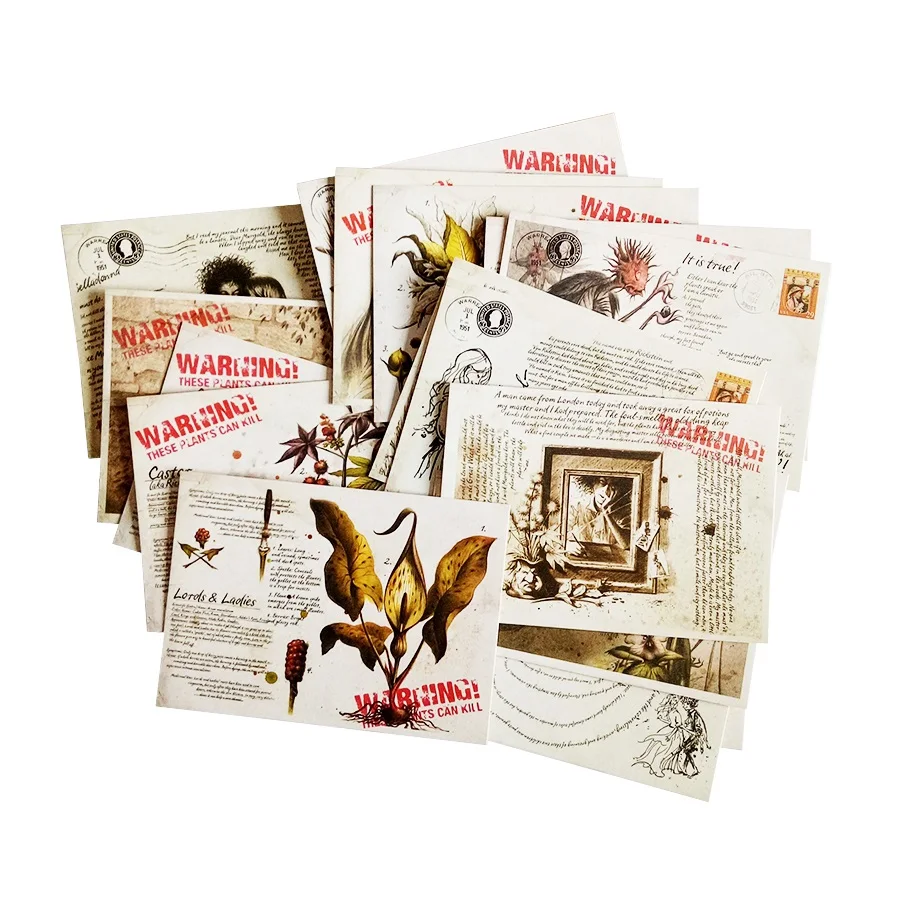 16 шт./лот Модная европейская открытка для дам и джентльменов поздравительная с