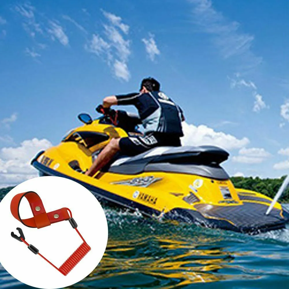 

Red Wrist Strap Safety Stop TPU 1PCS Accessories Boat Cord Emergency Kill