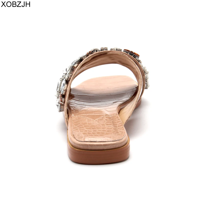 Дубай Дизайнерская обувь на плоской подошве кожаные шлепанцы роскошная женская