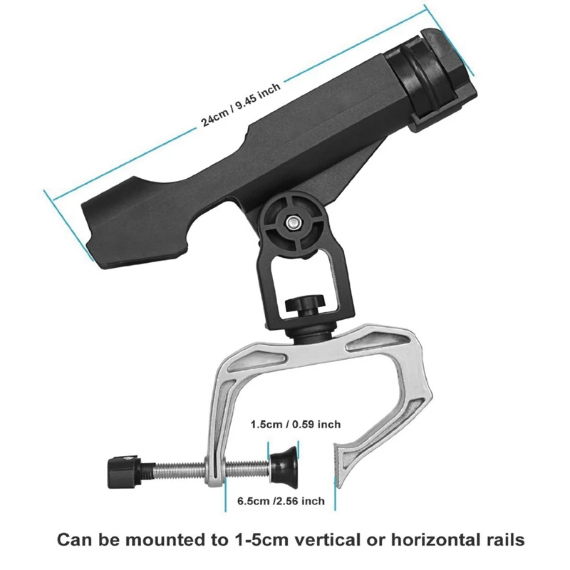 2 упаковки держатель для рыболовных лодочные удилища складной 360 градусов