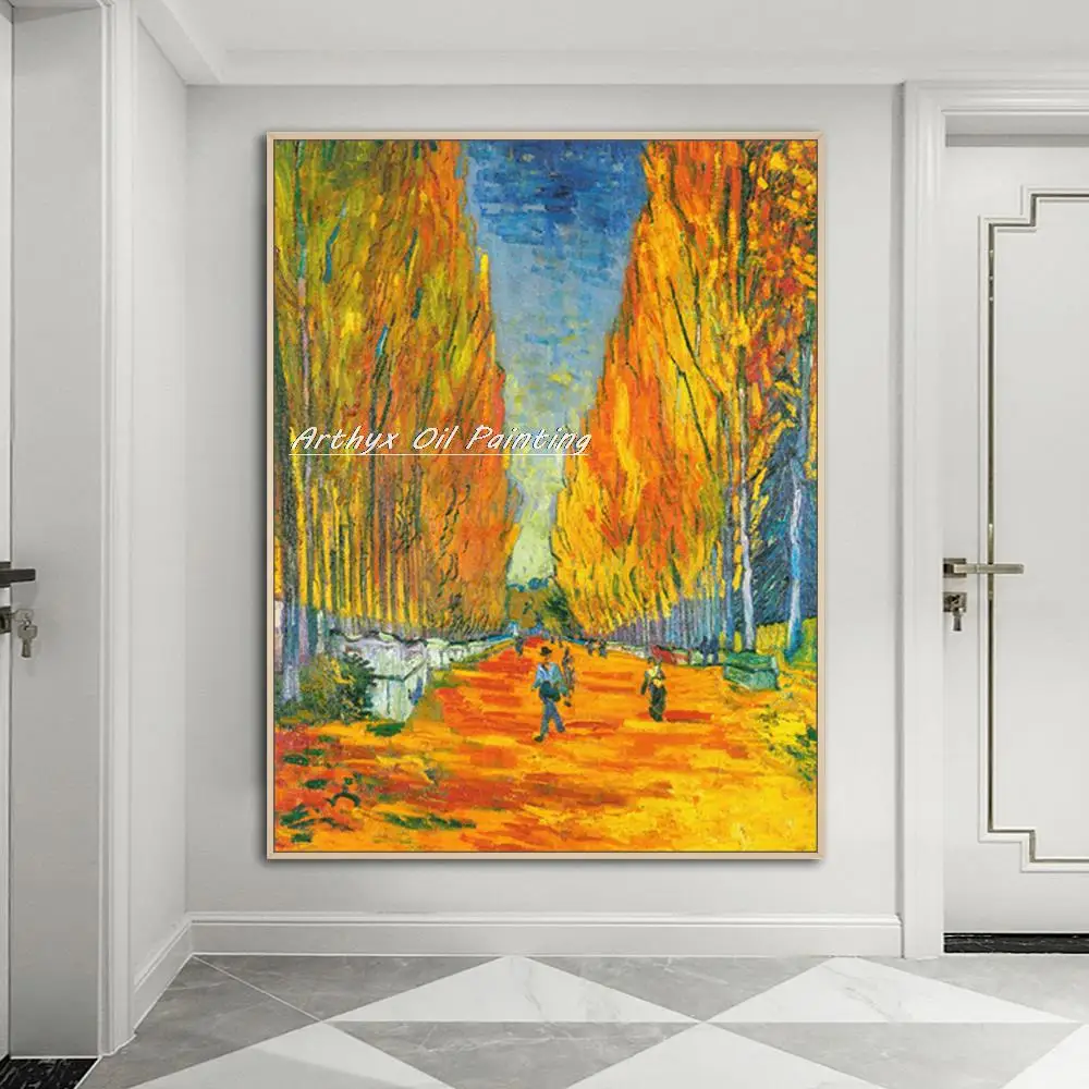 Arthyx Ручная роспись картина Винсента Ван Гога известная масляная живопись на