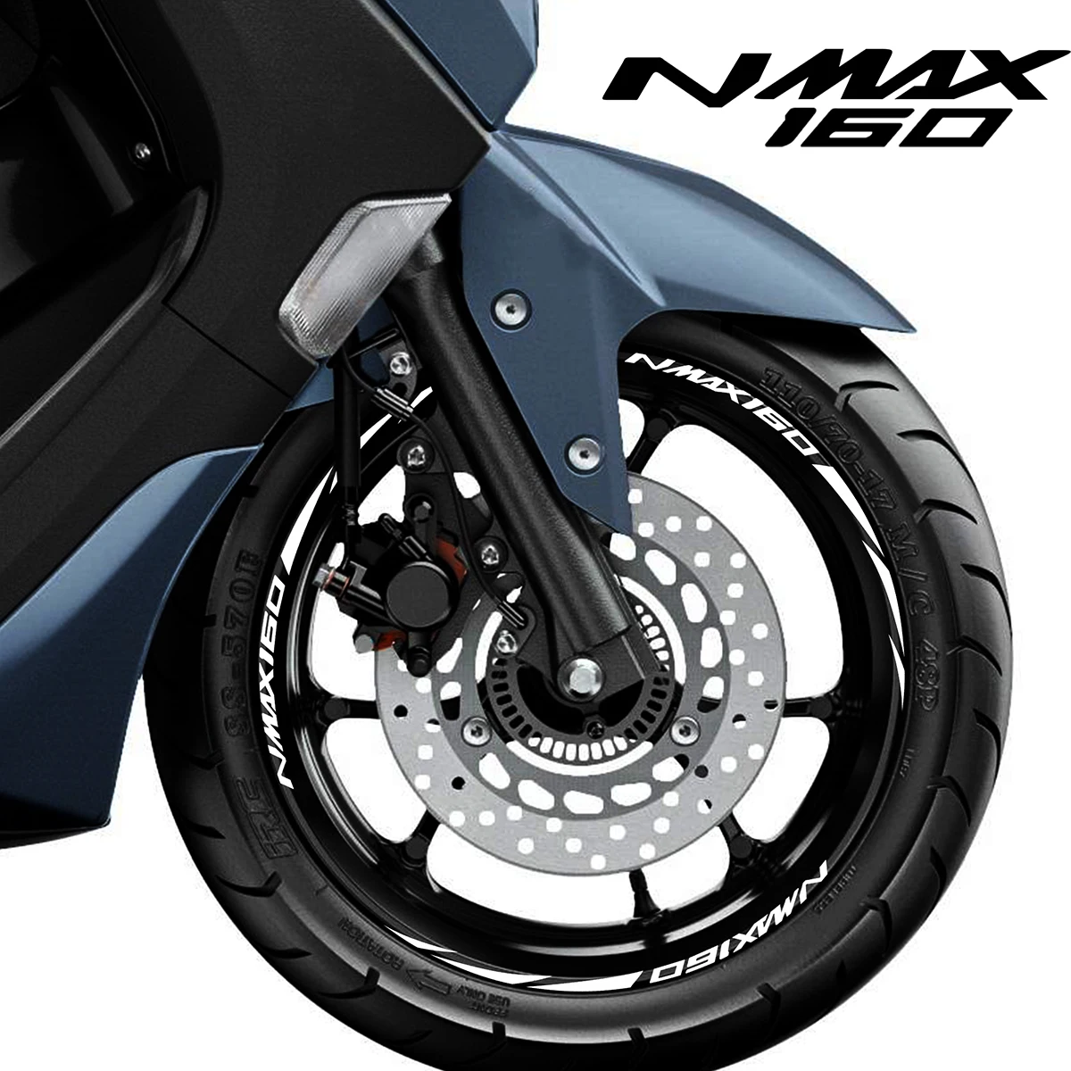 Светоотражающая виниловая Nmax наклейка на колесо обод наклейки логотип для Yamaha 125