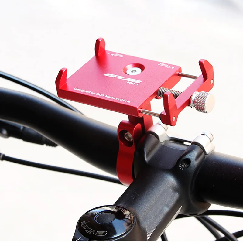 

GUB-PRO1 Aluminum-Alloy-Bike-Phone-Holder-for-3-5-6-2-inch-Smartphone-Adjustable
