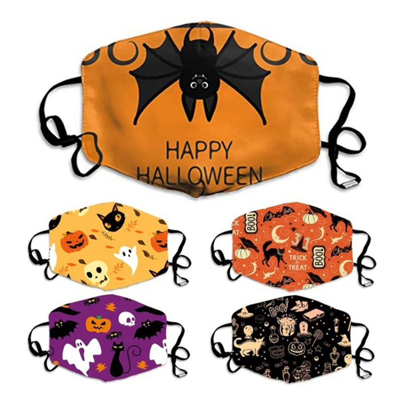 

Halloween Cosplay Mouth Mask Cartoon Face Covering For Protective Warm Washable Windproof Mouth-Muffle Breathable Face Cover