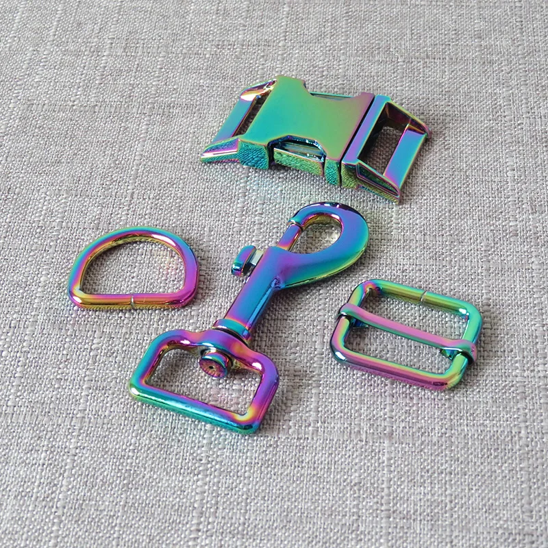 Металлическая Радужная лента 25 мм металлическая фурнитура D образное кольцо