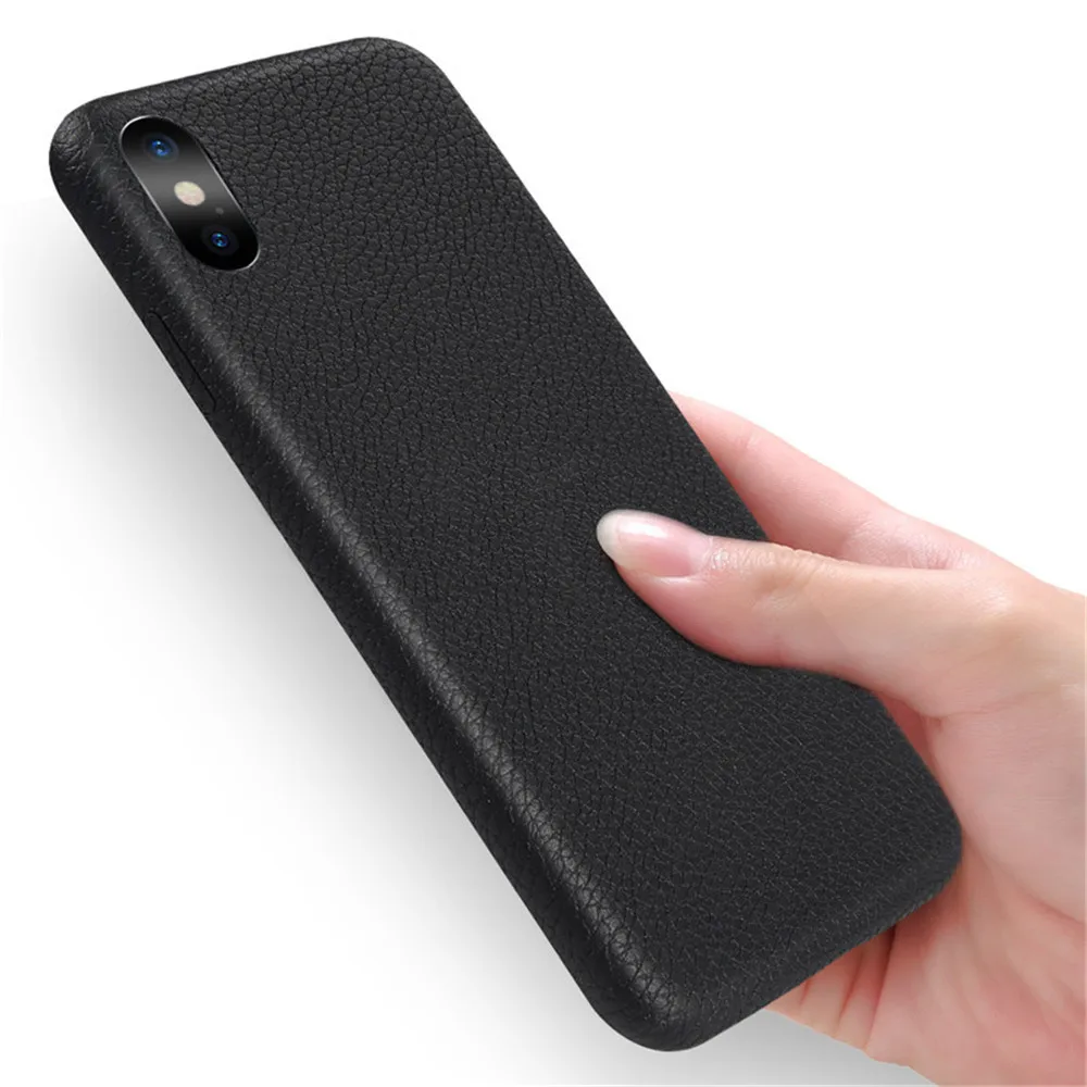 Lovebay Телефон чехол для iPhone 6 7 8 Plus роскошный бизнес матовый мягкий PU для iPhone X XR XS Max Противоударный задняя крышка Чехлы подарок