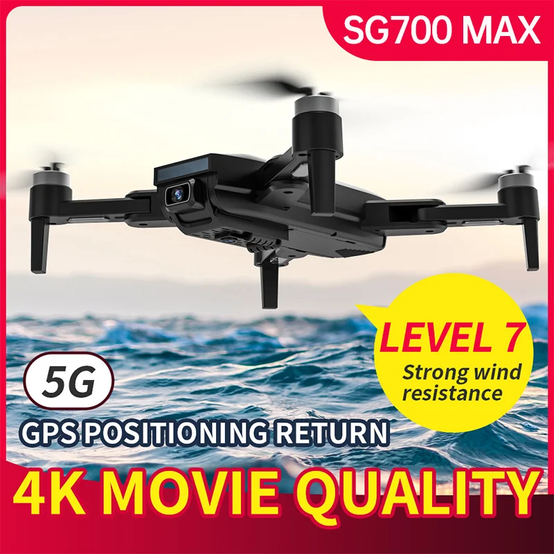 

Camera Drone 4K HD GPS 5G Wifi FPV Professional Remote Dron Brushless Motor Foldable 1KM Distance 28min RC Quadcopter SG700