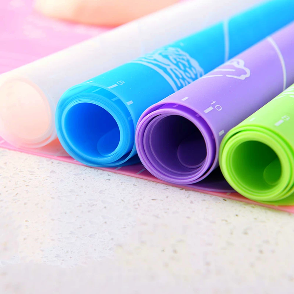 50x40CM Non-Stick Silicone Baking Mat Pad Sheet Glass Fiber Rolling Dough Cookie Macaron Pastry Tools | Дом и сад