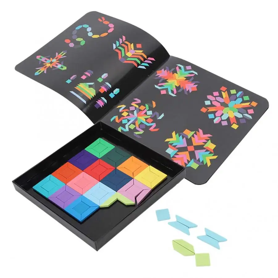 80 шт. деревянные магнитные геометрические фигуры | Игрушки и хобби