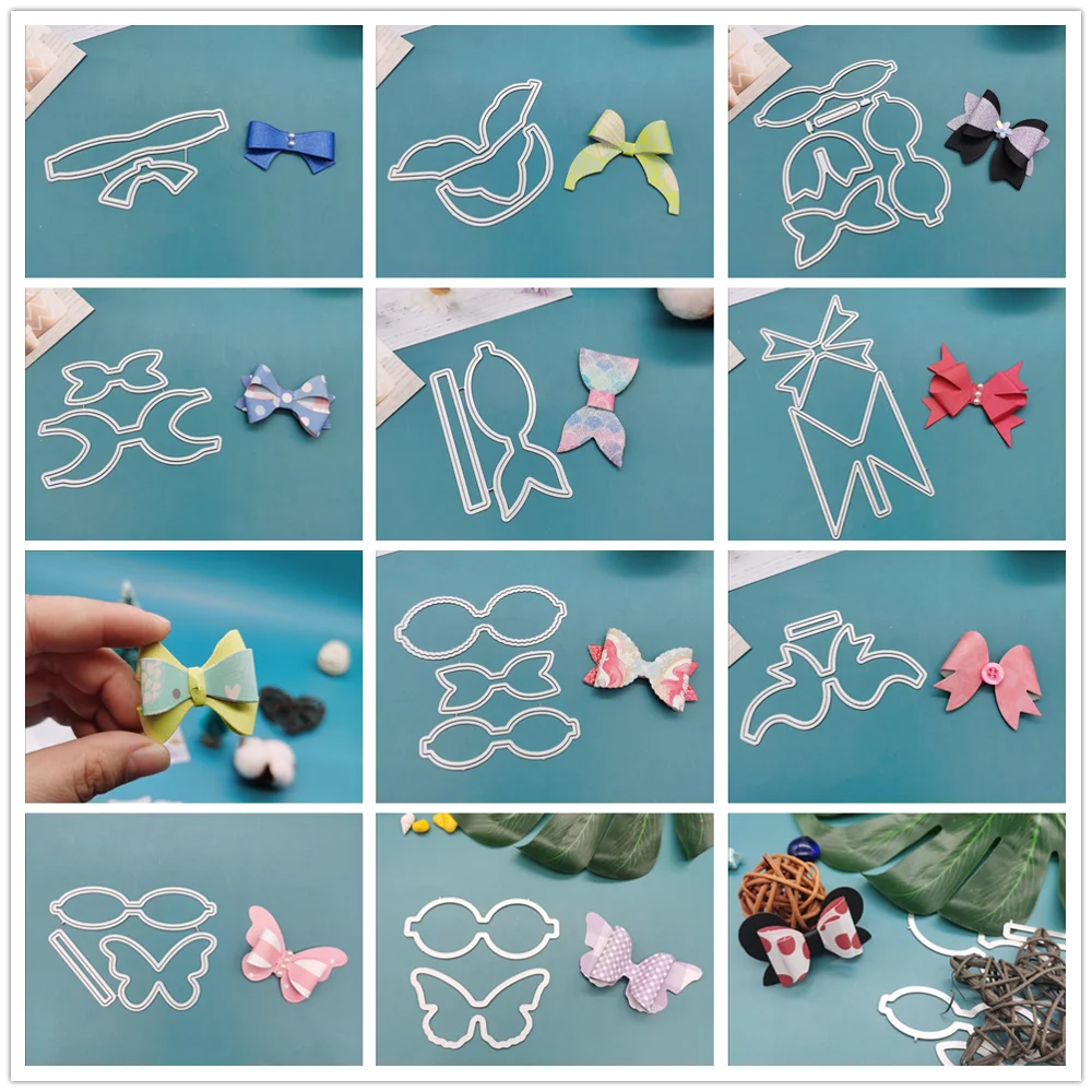 Галстук бабочка банты умирает Скрапбукинг металлический Трафаретный вырубной