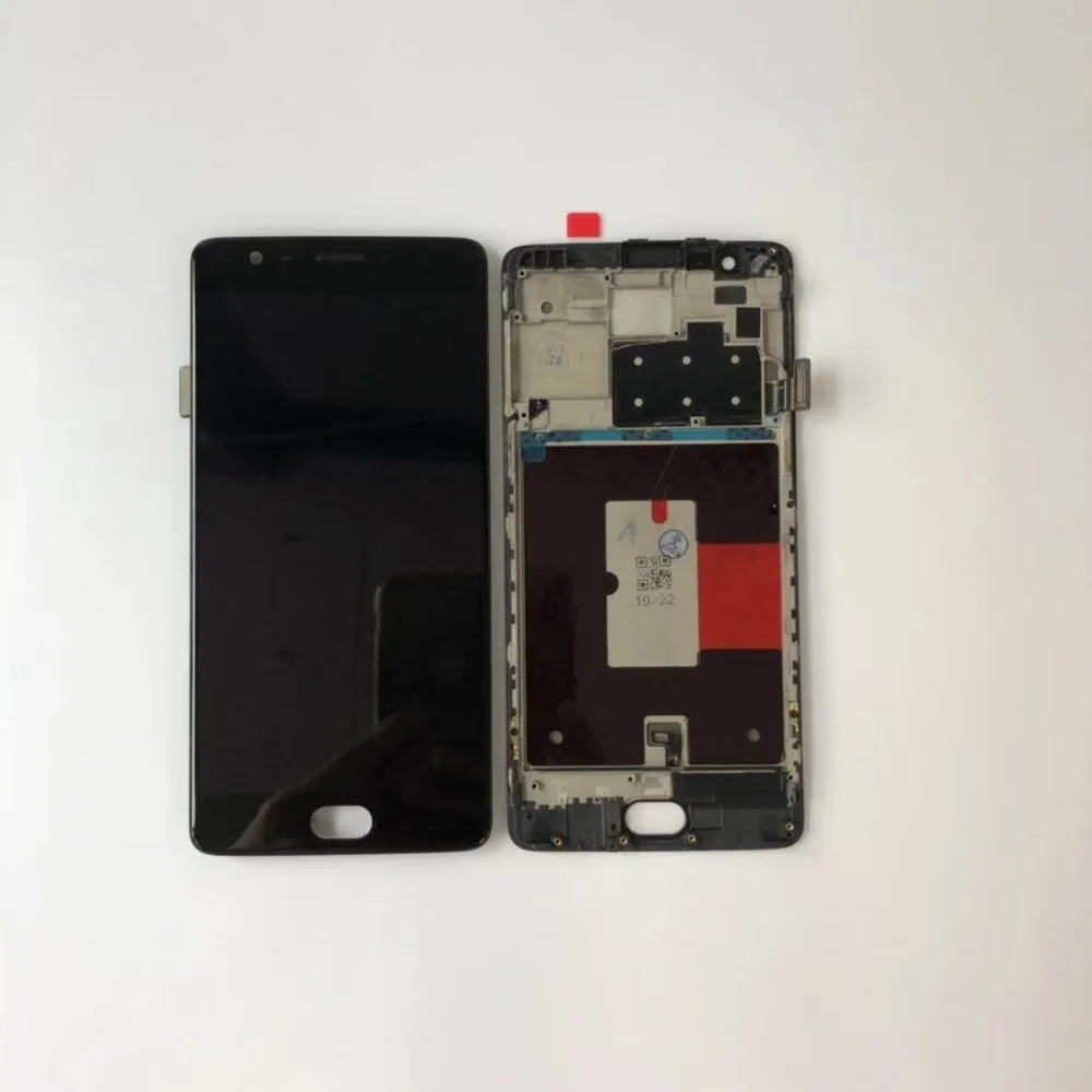 Amoled экран дисплей+ сенсорная панель дигитайзер с рамкой для oneplus three oneplus 3 A3000 A3003 oneplus 3T A3010