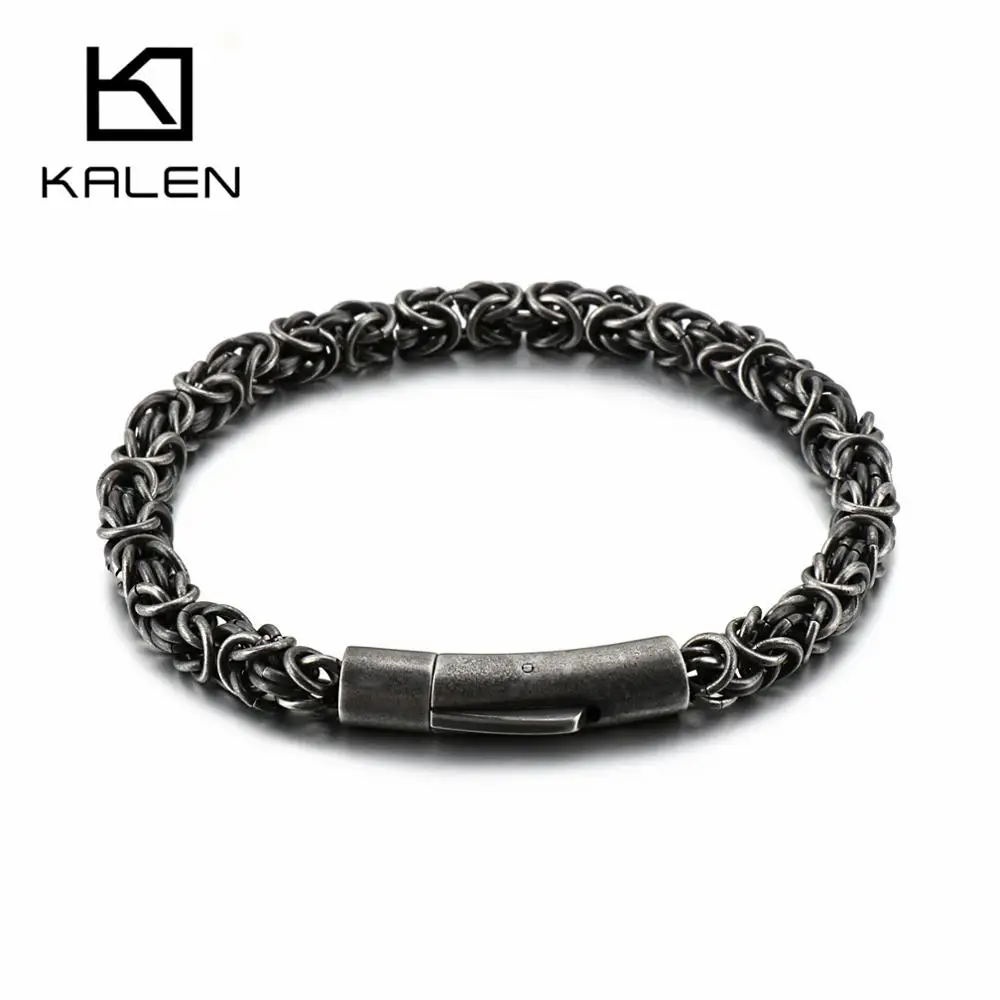 Браслет цепочка мужской из нержавеющей стали 21 см 6 мм|Браслеты с голограммой| |